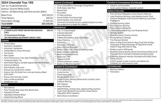 2024 Chevrolet Trax