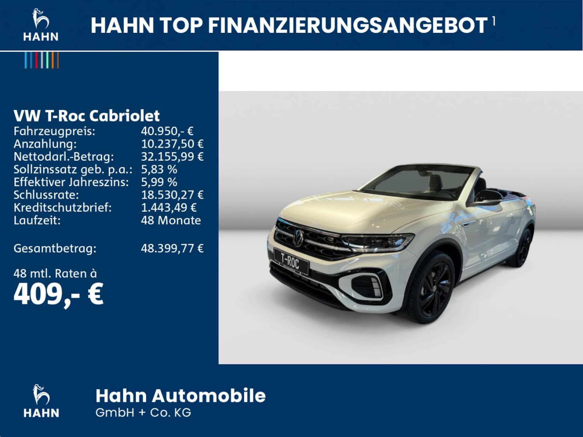 Volkswagen T-Roc Cabriolet R-Line