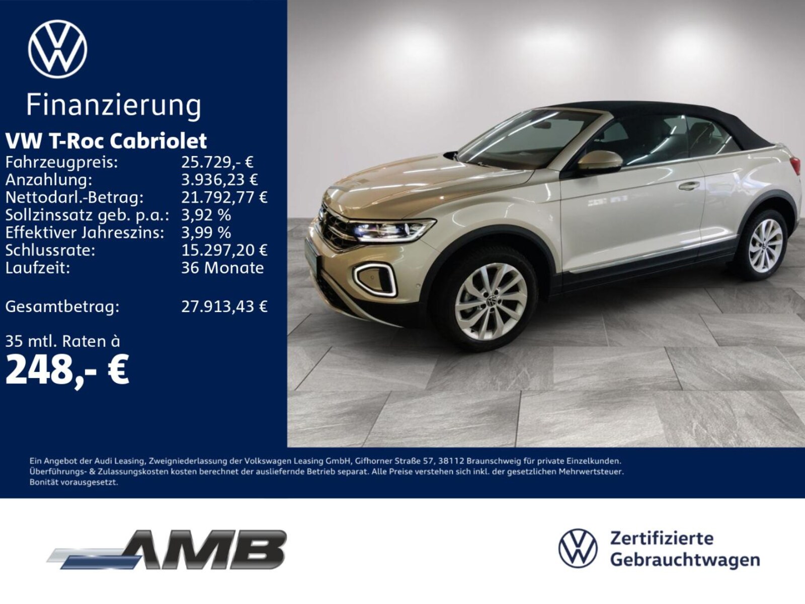 Volkswagen T-Roc Cabriolet