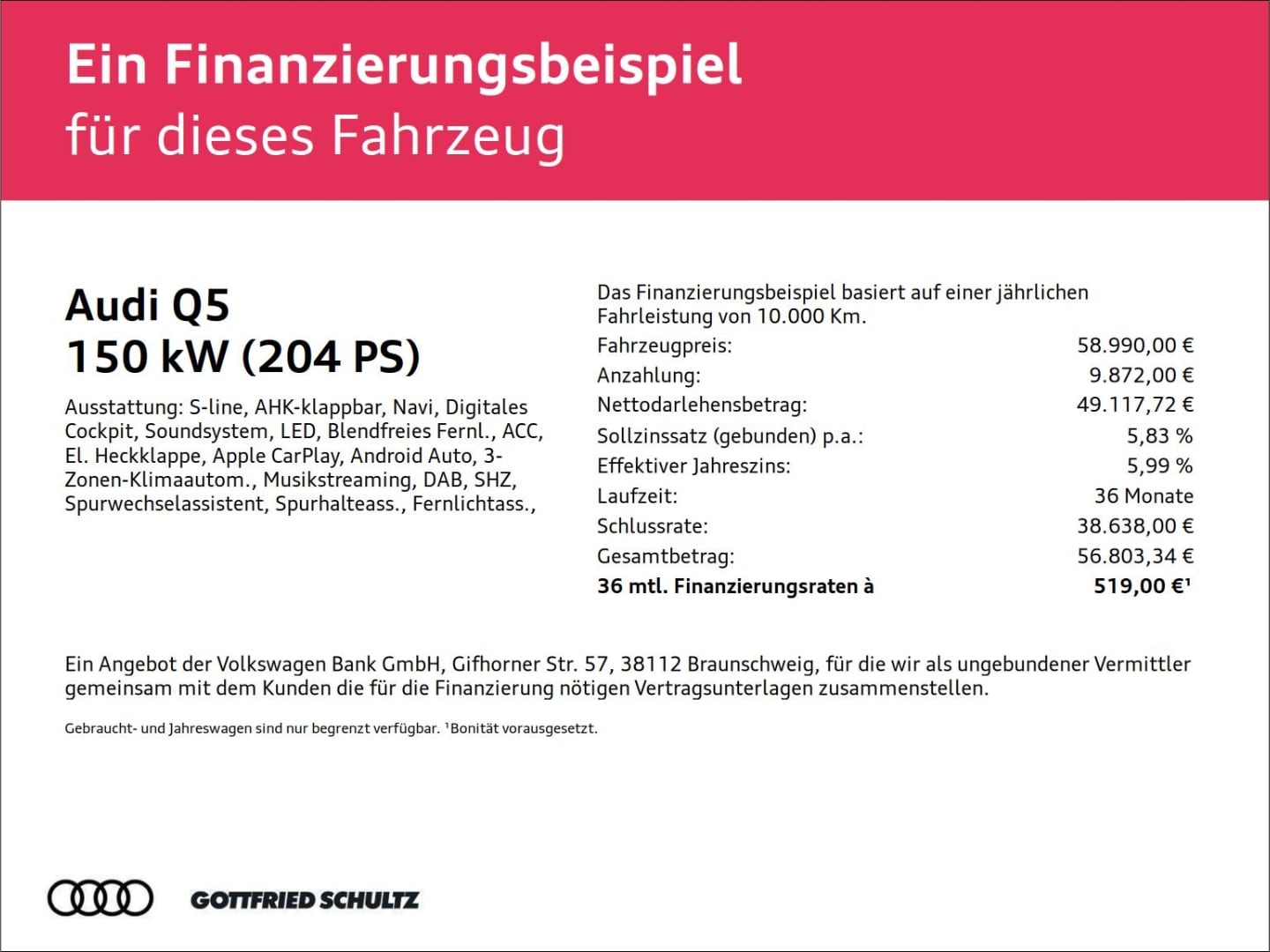 Bild über Audi Q5 SUV TDI quattro 150 kW S tronic - für weitere Informationen kontaktieren Sie den Audi Partner