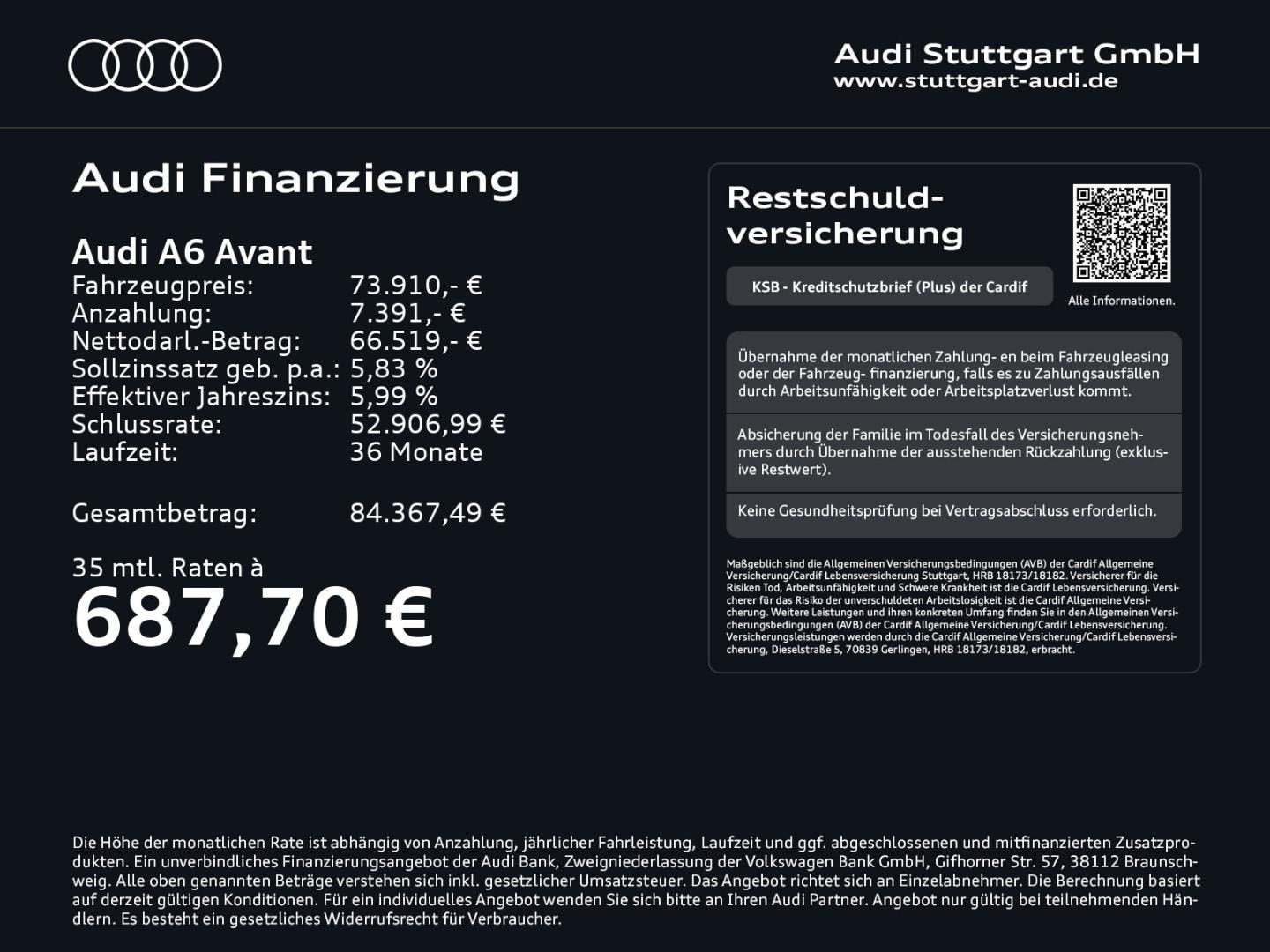 Bild über Audi A6 Avant TFSI quattro 270 kW S tronic - für weitere Informationen kontaktieren Sie den Audi Partner
