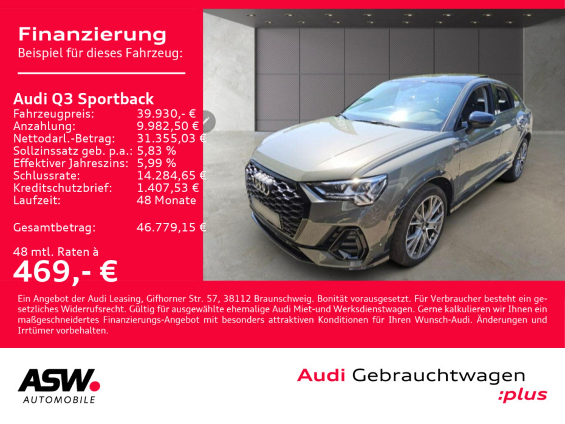 Audi Q3 Sportback S line