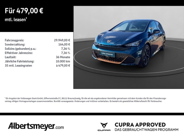 CUPRA Born 231 PS 77kWh LED+NAVI+ACC+PDC+TOPVIEW+ZV+LM (044008)