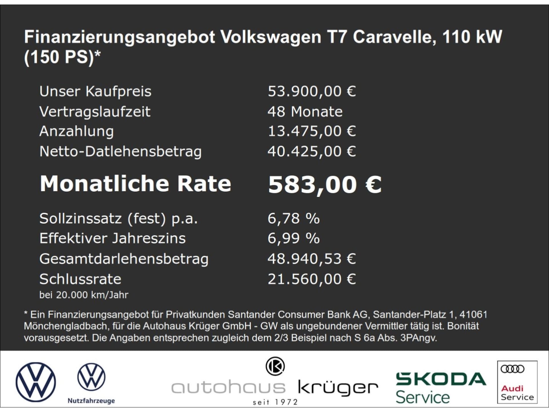 Volkswagen Caravelle langer Radstand Style