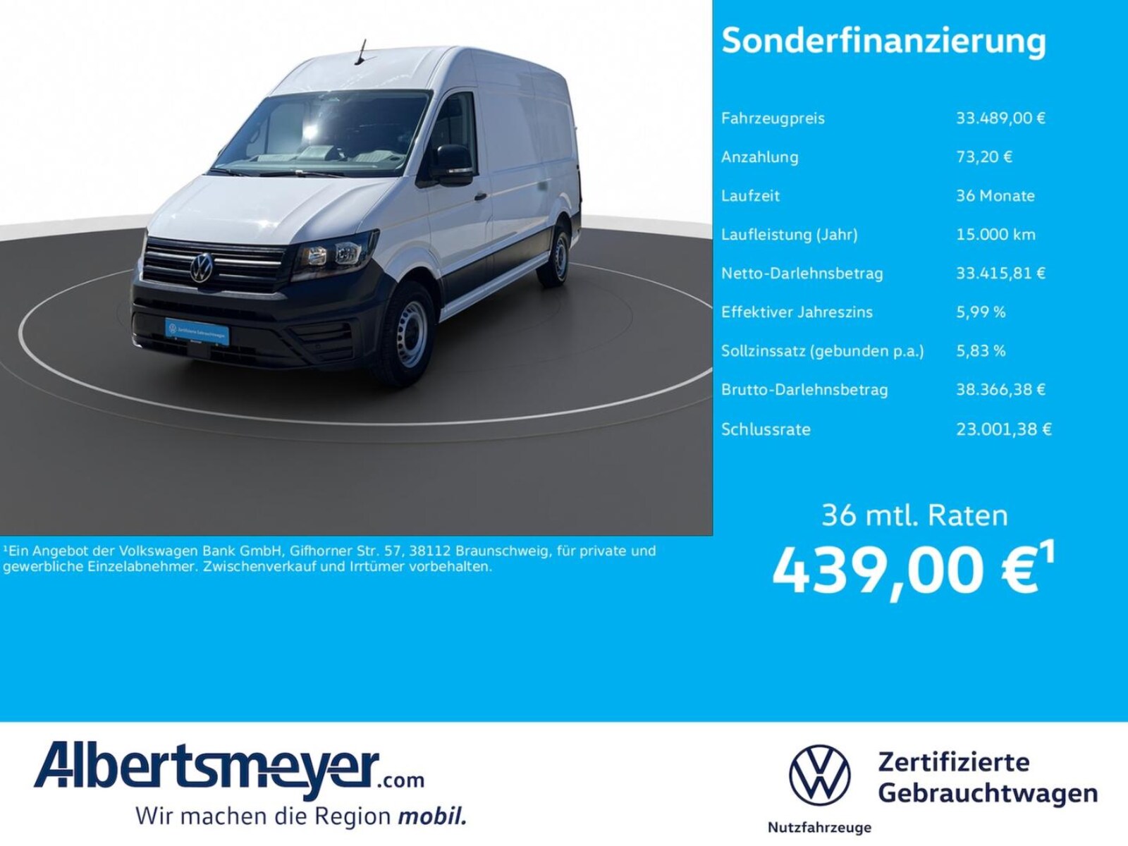 Volkswagen Crafter Kasten mittlerer Radstand – Bild 2