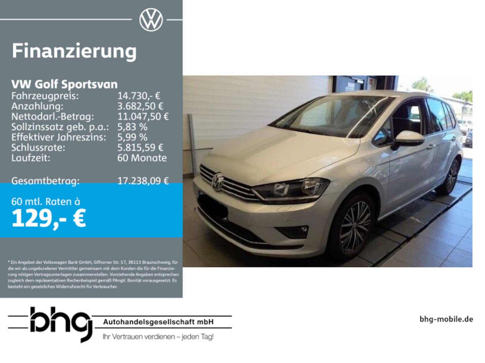 Volkswagen Golf Sportsvan Comfortline