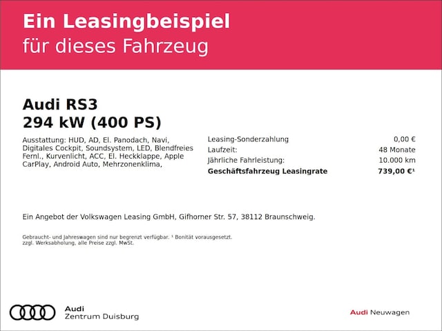 Audi RS 3 Limousine