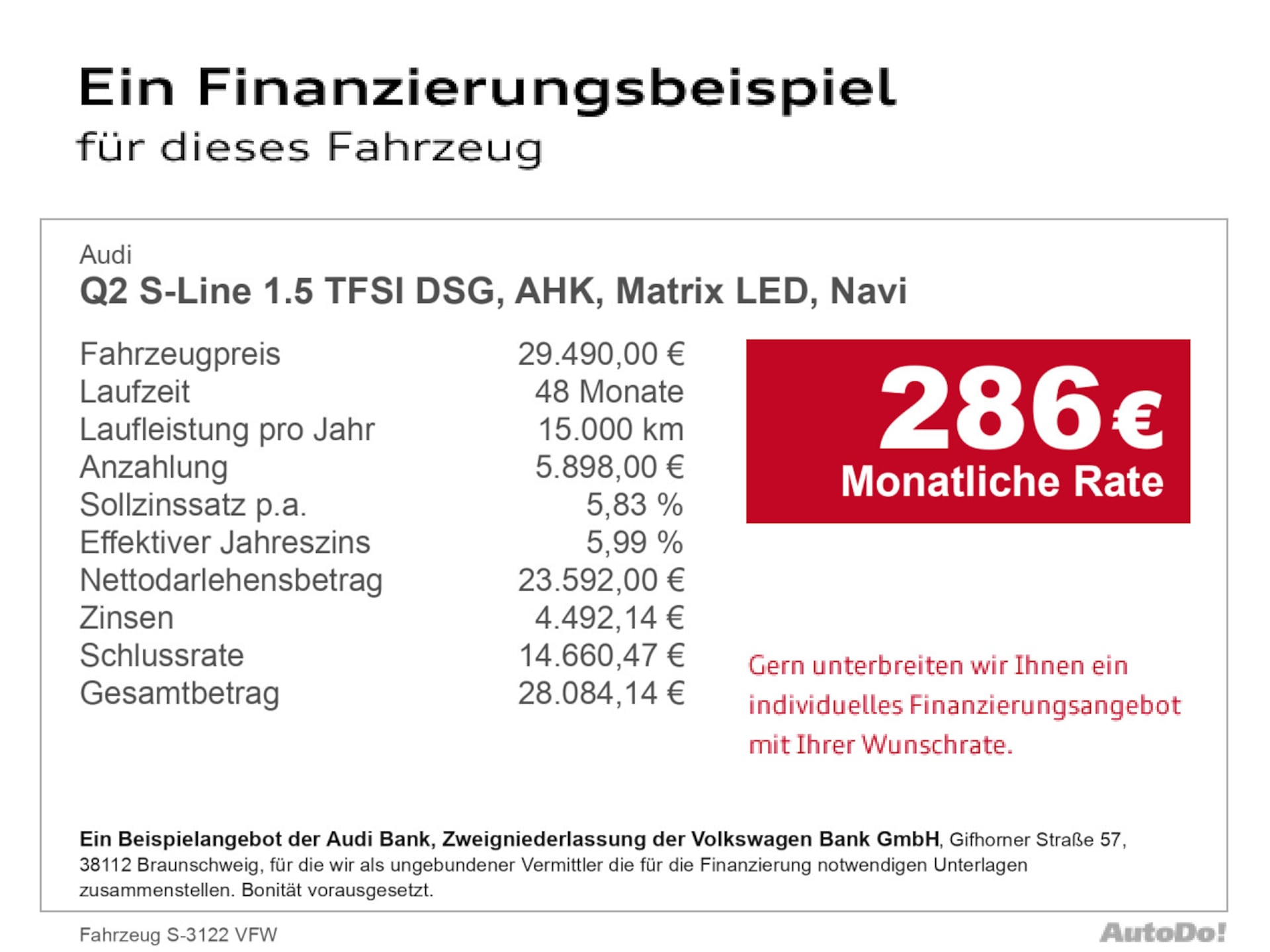 Audi Q2 S line
