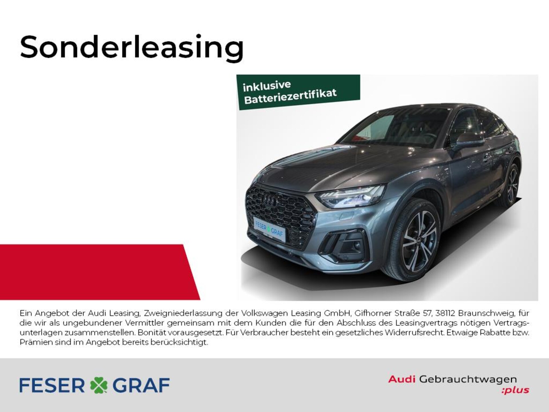 Audi Q5 Sportback TFSI e S line