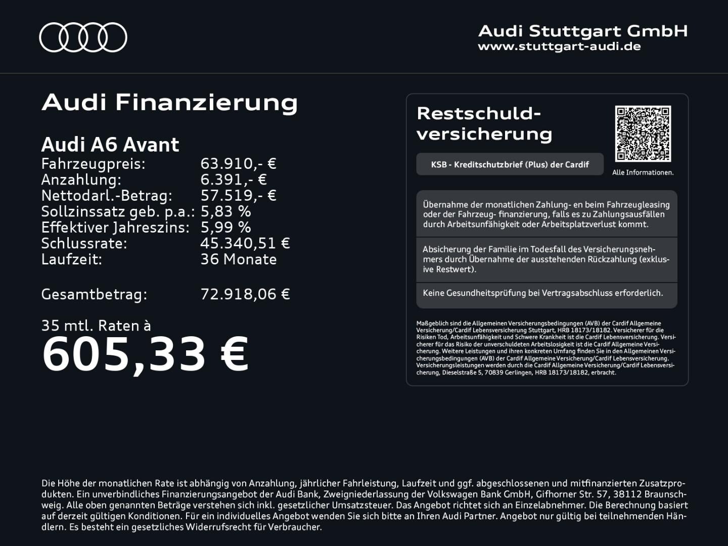 Bild über Audi A6 Avant TDI quattro 150 kW S tronic - für weitere Informationen kontaktieren Sie den Audi Partner