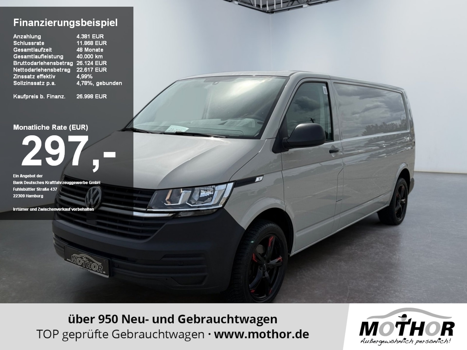 Volkswagen T6.1 Transporter Kasten langer Radstand EcoProfi