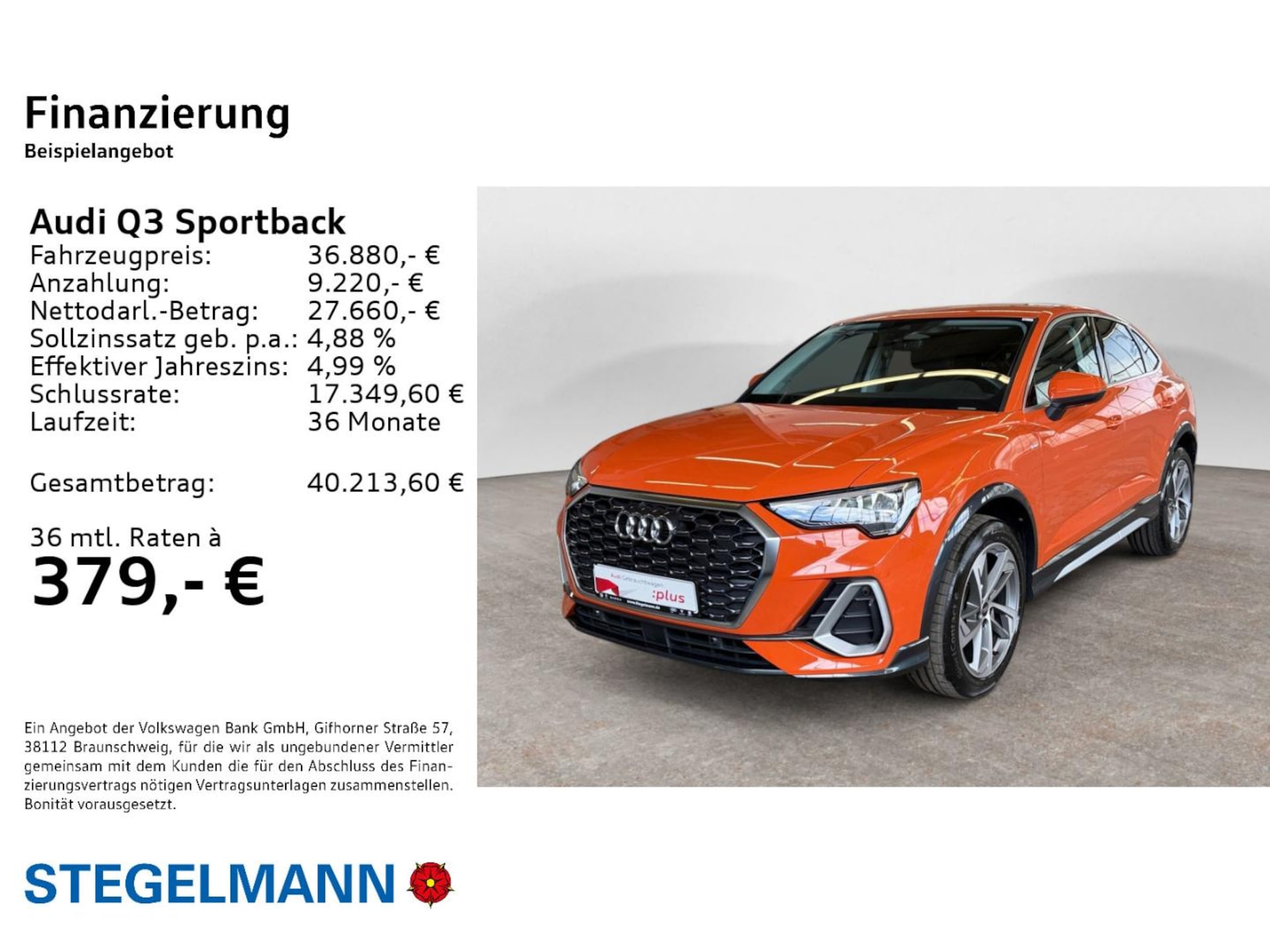 Audi Q3 Sportback S line