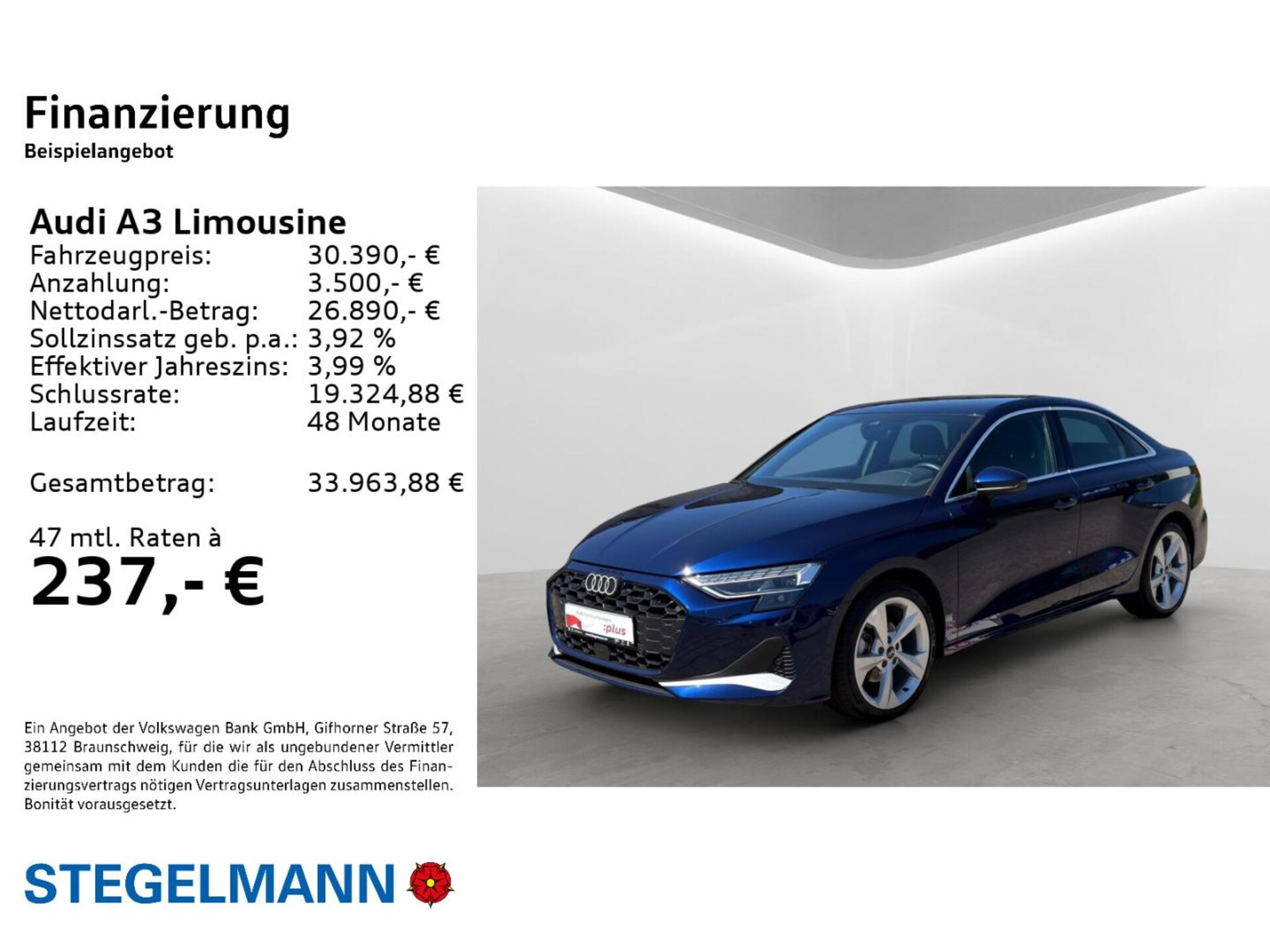Audi A3 Limousine advanced