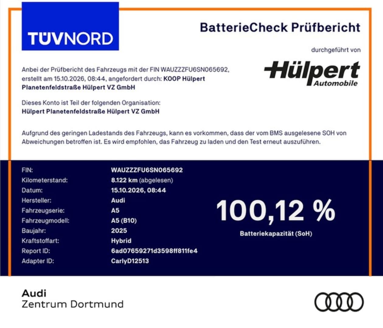 Bild über Audi A5 Avant e-hybrid e-hybrid quattro 220 kW S tronic - für weitere Informationen kontaktieren Sie den Audi Partner