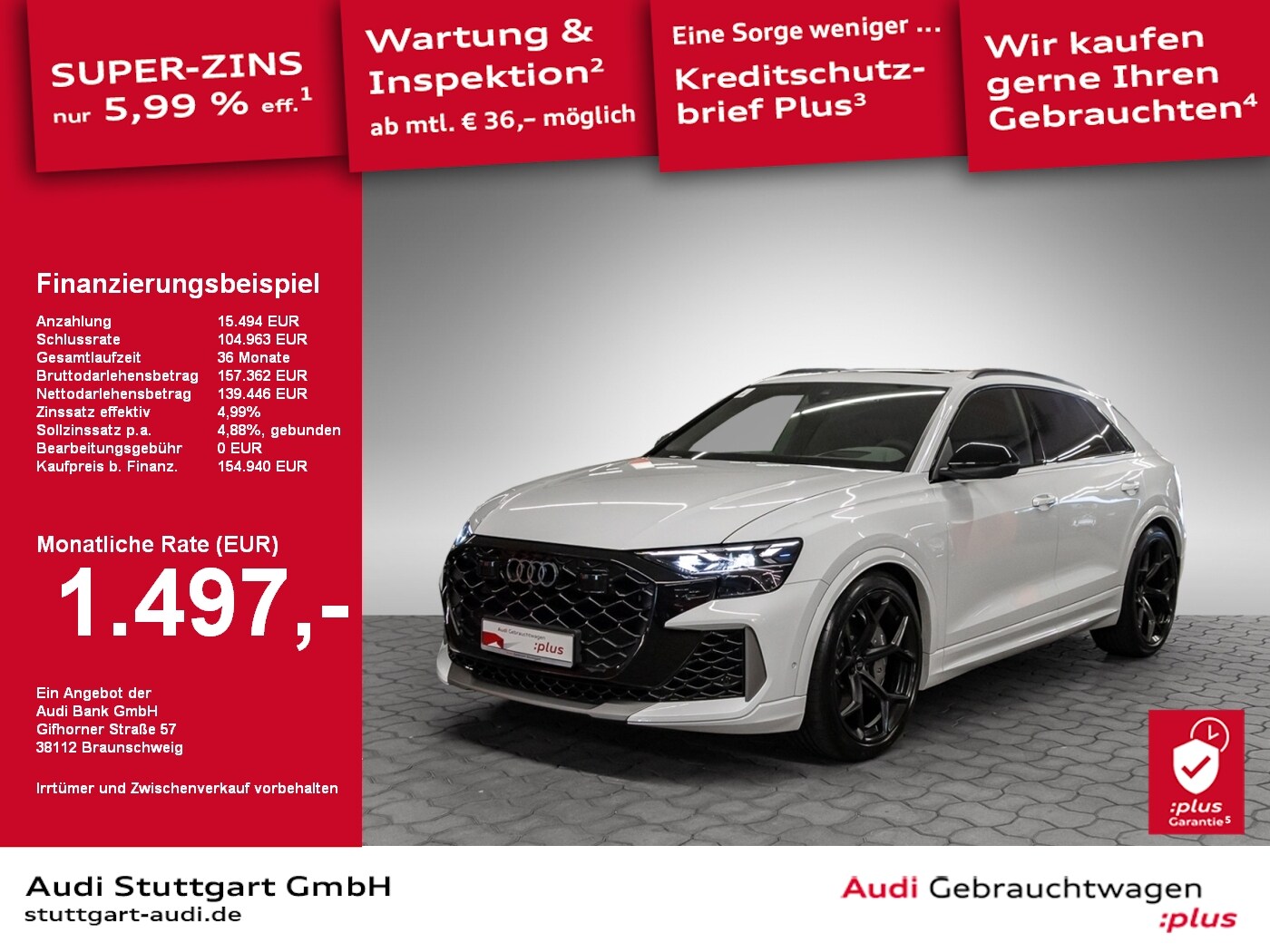 Image about Audi RS Q8 SUV quattro tiptronic