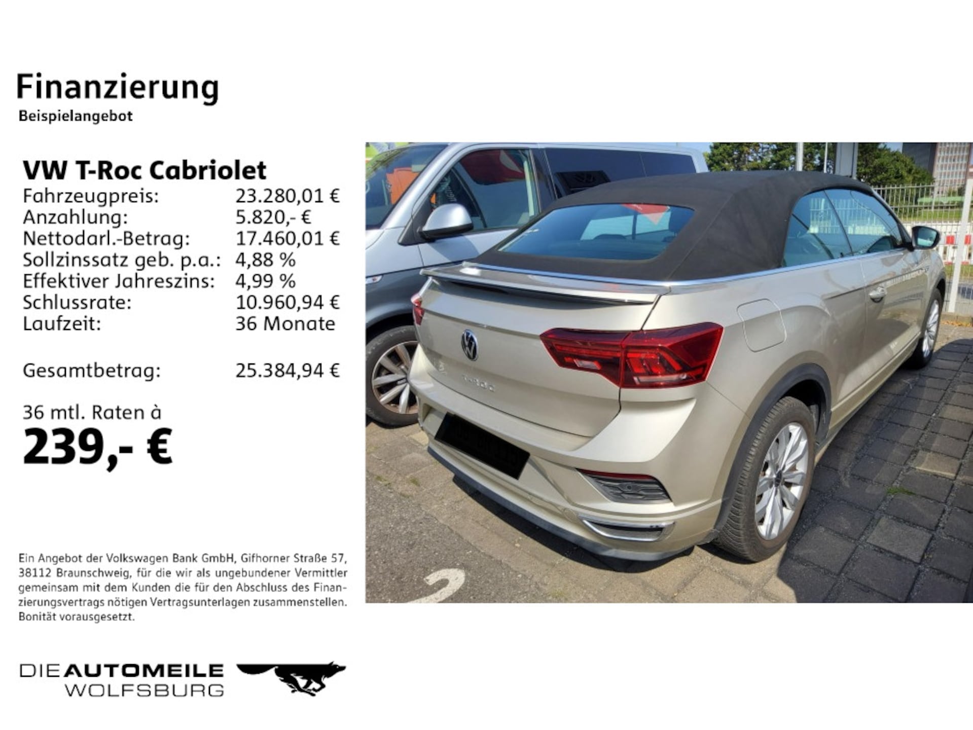 Volkswagen T-Roc Cabriolet R-Line