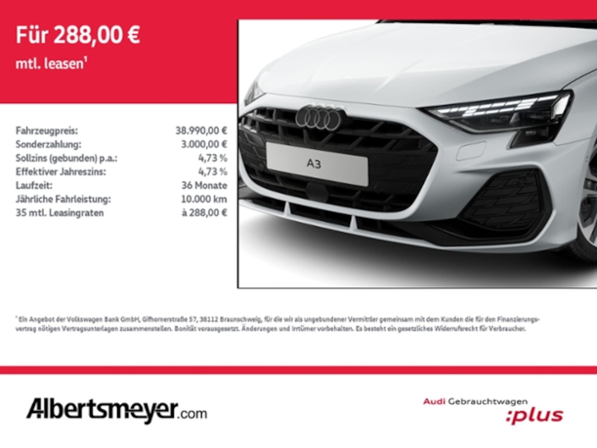 Audi A3 Sportback TFSI e S line