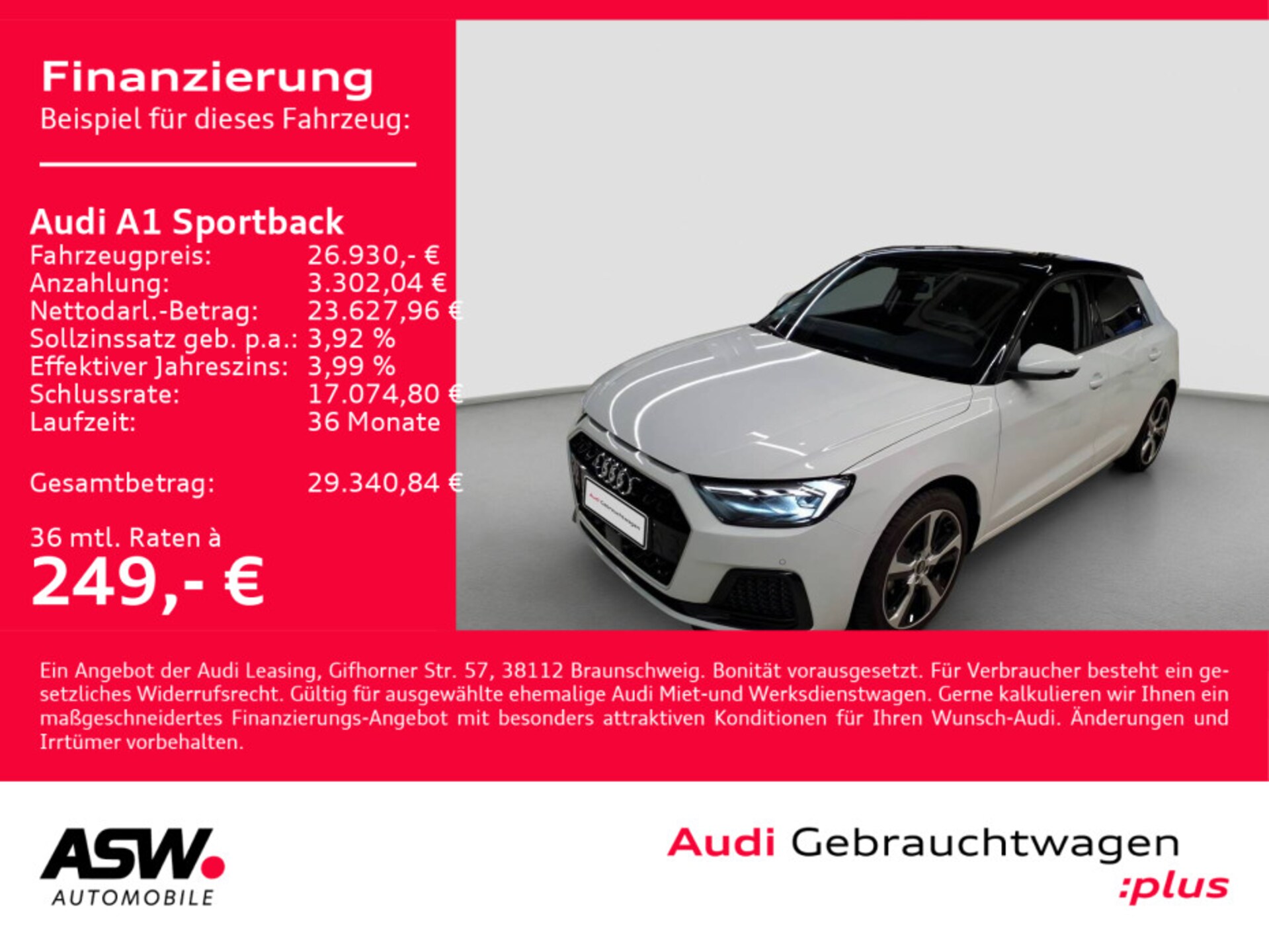 Audi A1 Sportback Advanced