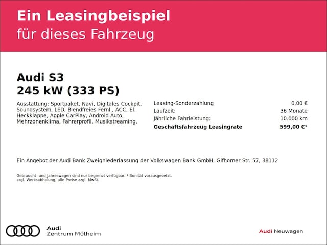 Image about Audi S3 Limousine TFSI quattro S tronic