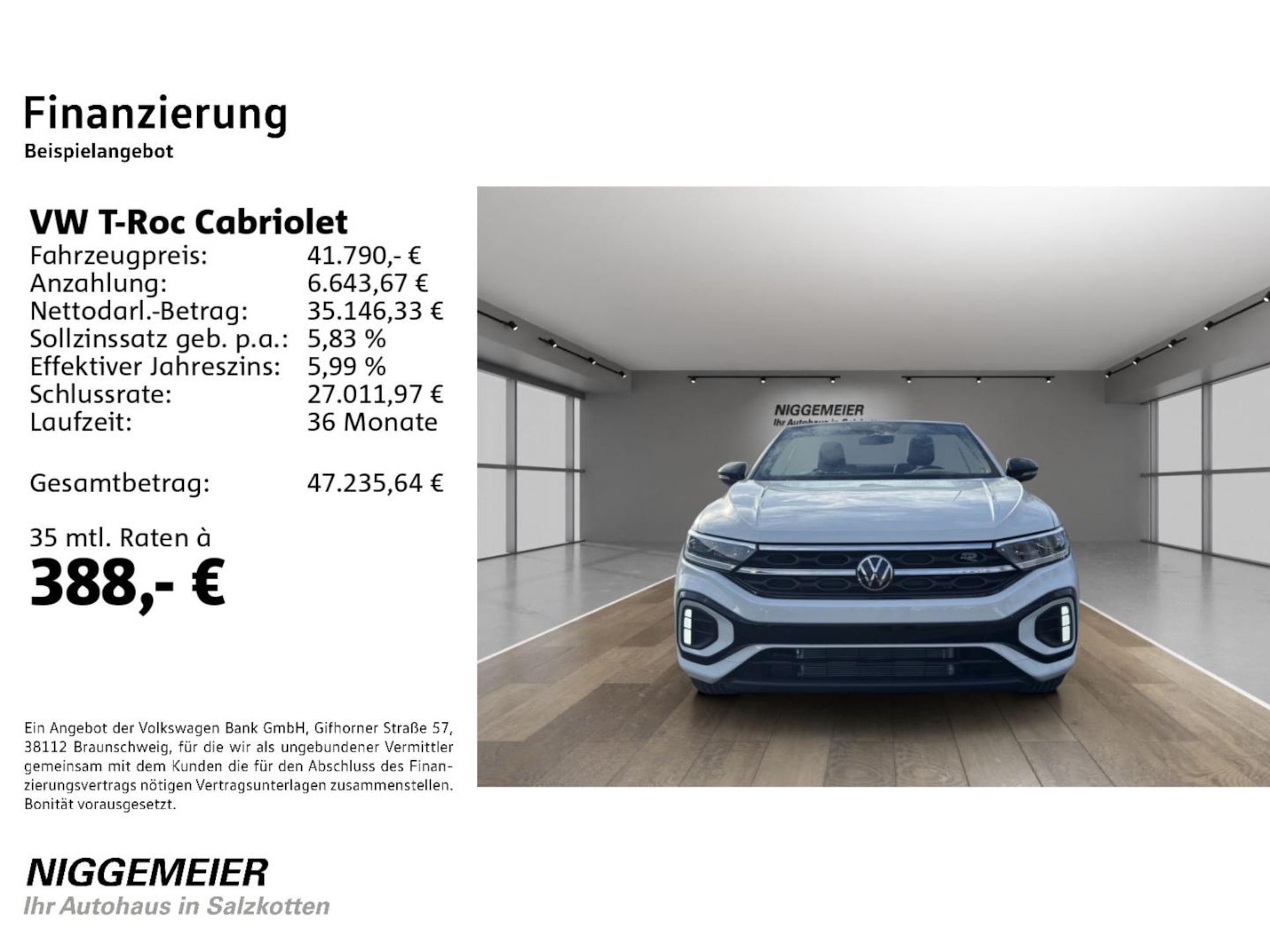 Volkswagen T-Roc Cabriolet R-Line