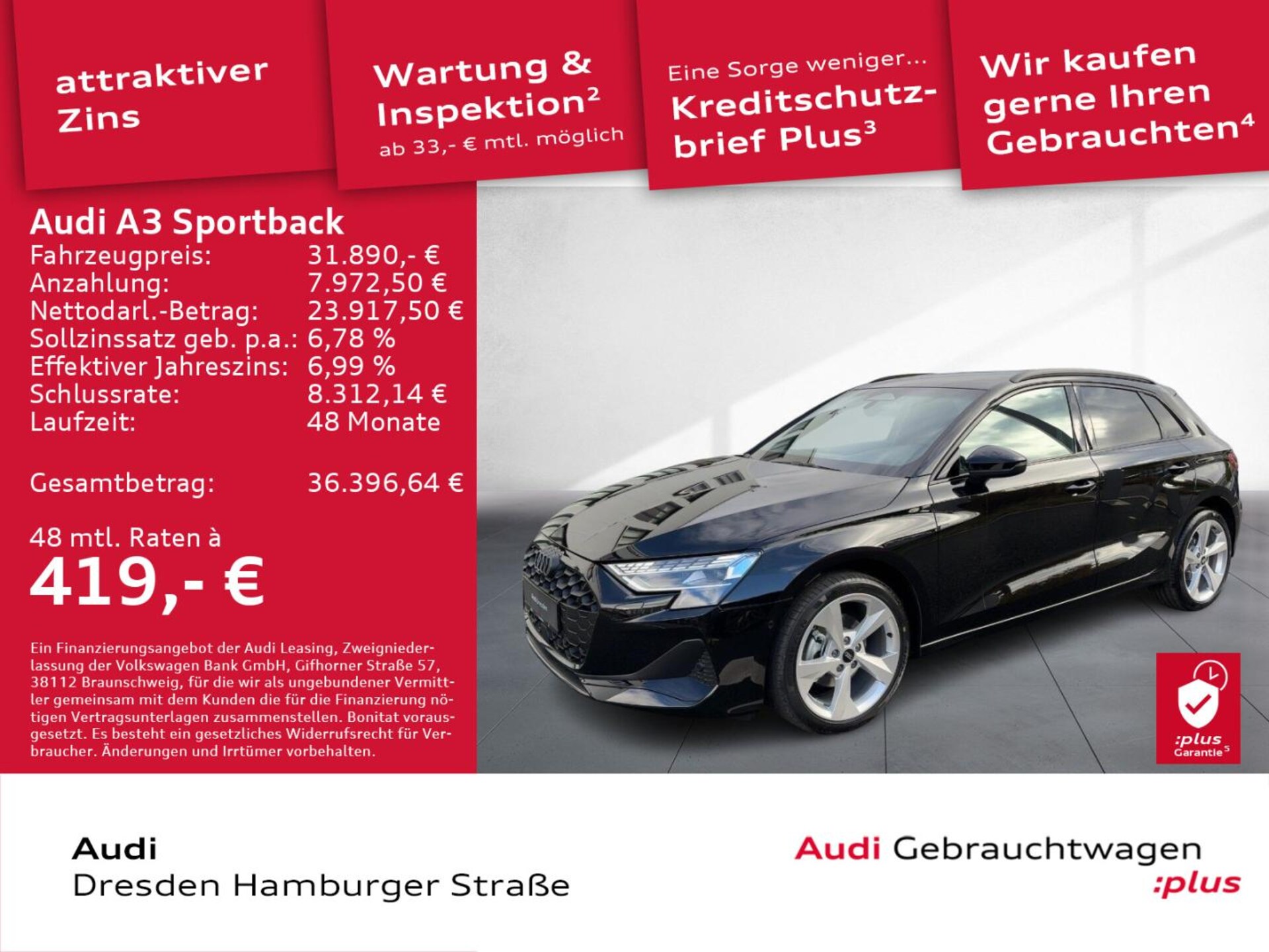 Audi A3 Sportback Advanced