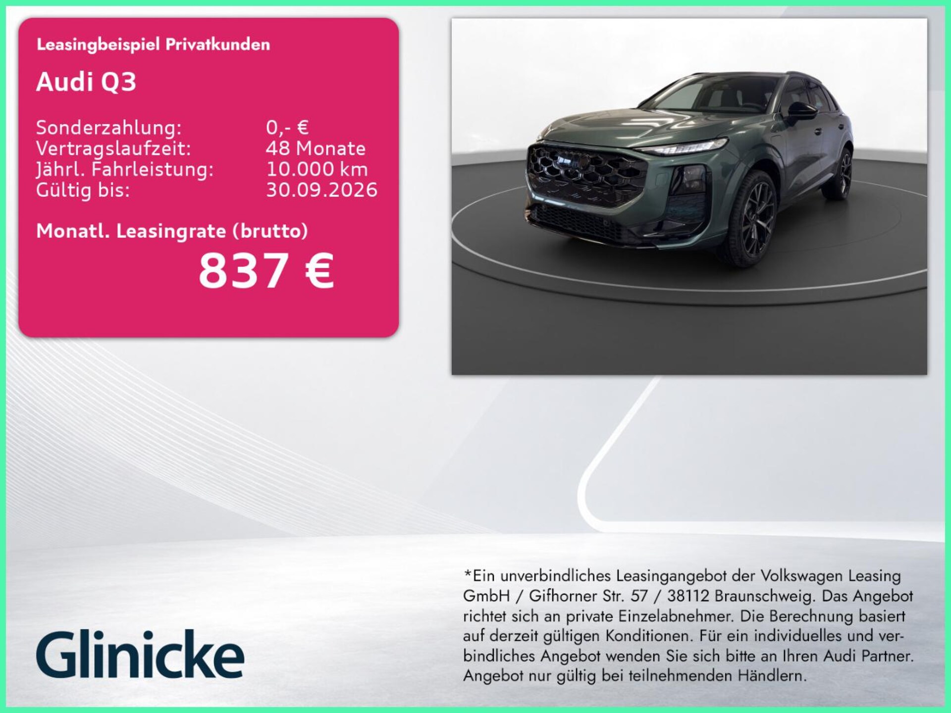 Audi Q3 SUV e-hybrid