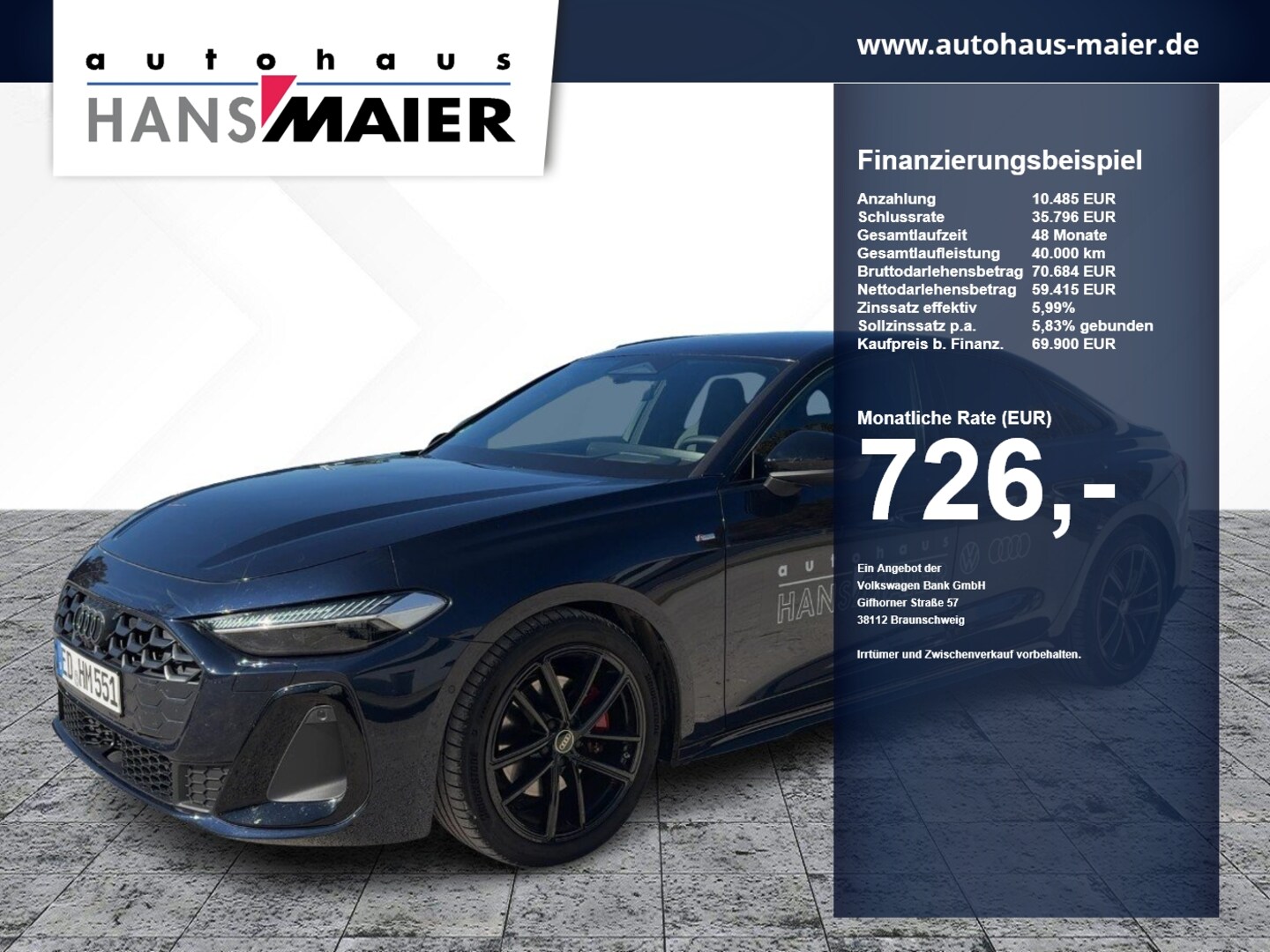 Bild über Audi A5 Limousine TFSI quattro 150 kW S tronic - für weitere Informationen kontaktieren Sie den Audi Partner