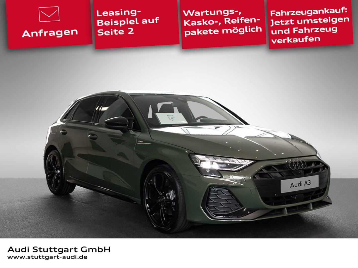 Bild über Audi A3 Sportback S line 40 TFSI quattro S tronic - für weitere Informationen kontaktieren Sie den Audi Partner
