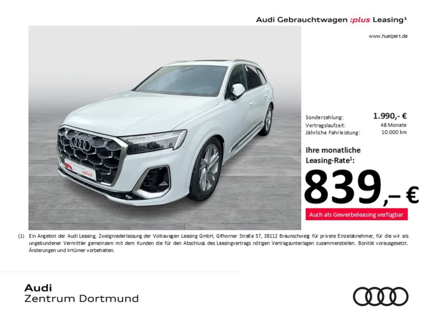 Bild über Audi SQ7 SUV TFSI quattro tiptronic - für weitere Informationen kontaktieren Sie den Audi Partner