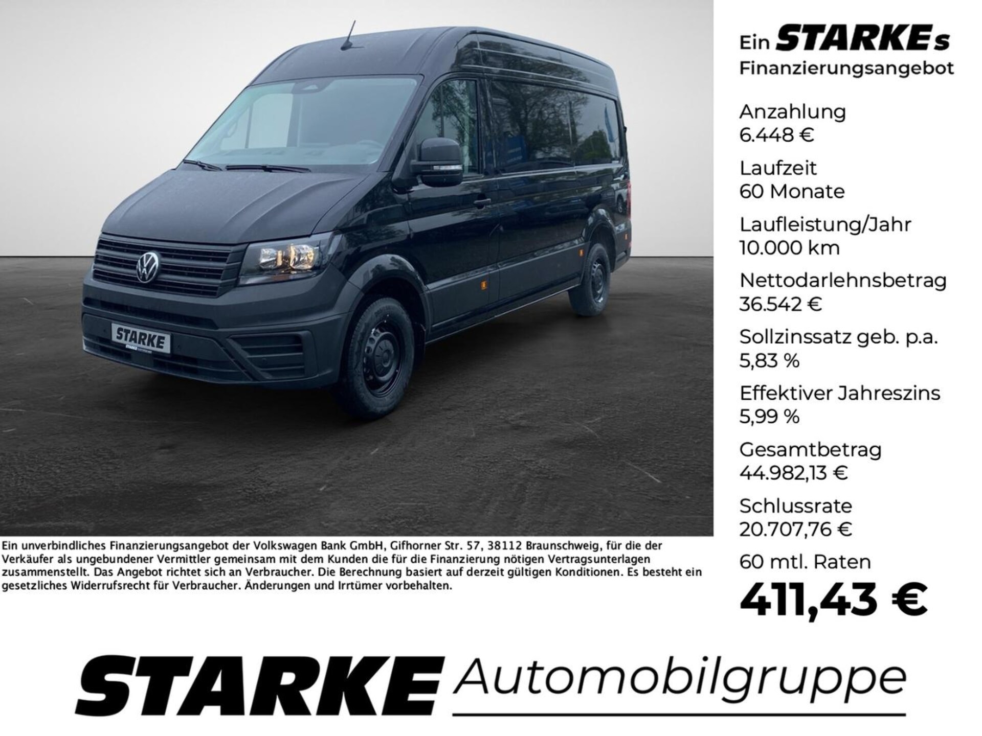 Volkswagen Crafter Kasten mittlerer Radstand