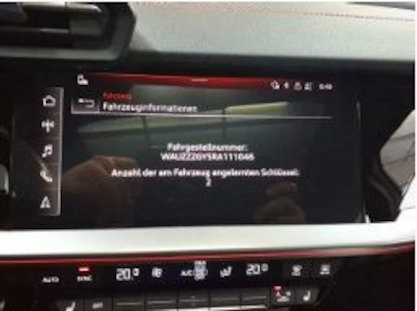 Bild über Audi A3 Sportback TFSI e S line 45 TFSI e S tronic - für weitere Informationen kontaktieren Sie den Audi Partner