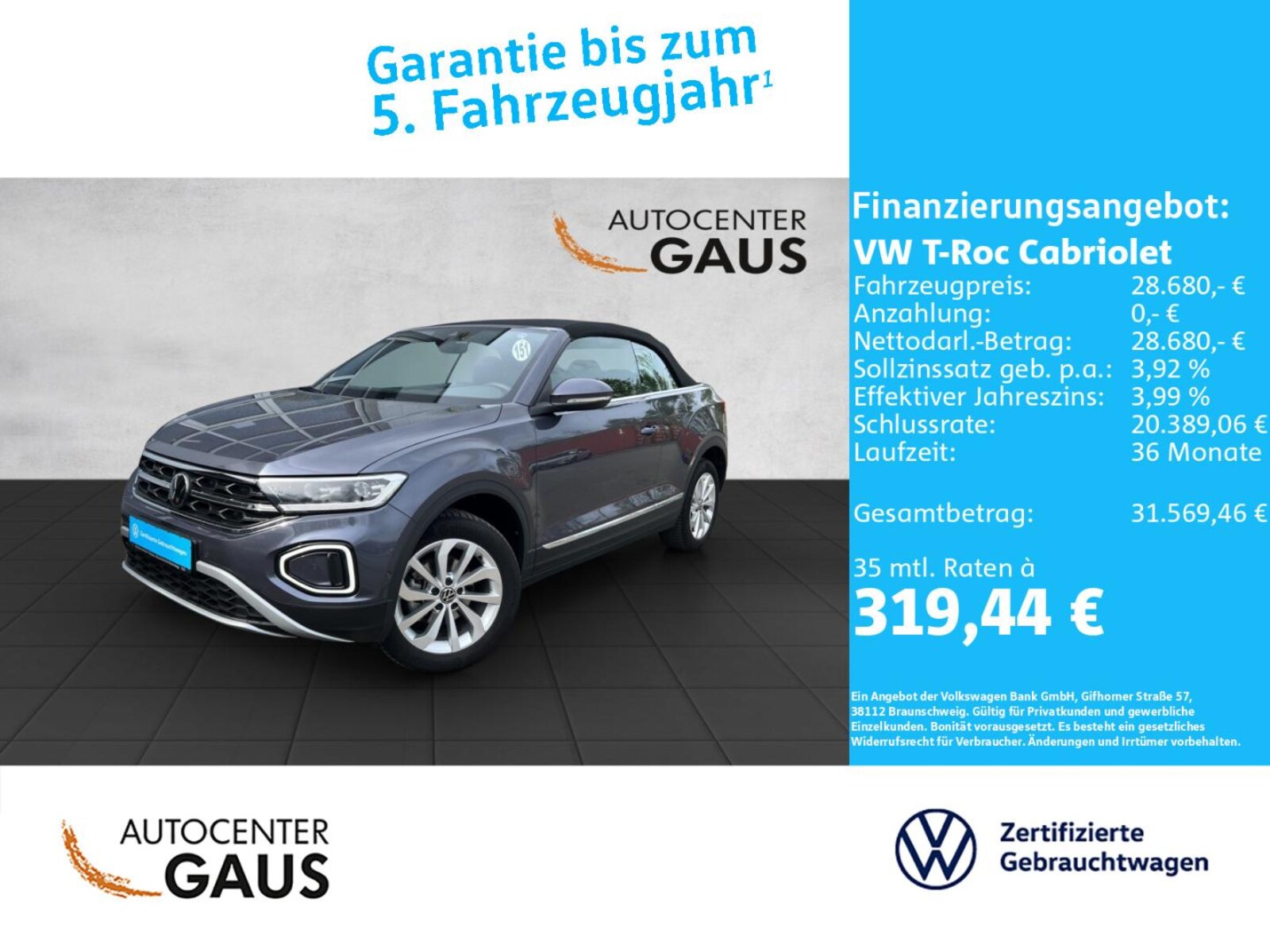 Volkswagen T-Roc Cabriolet – Bild 2