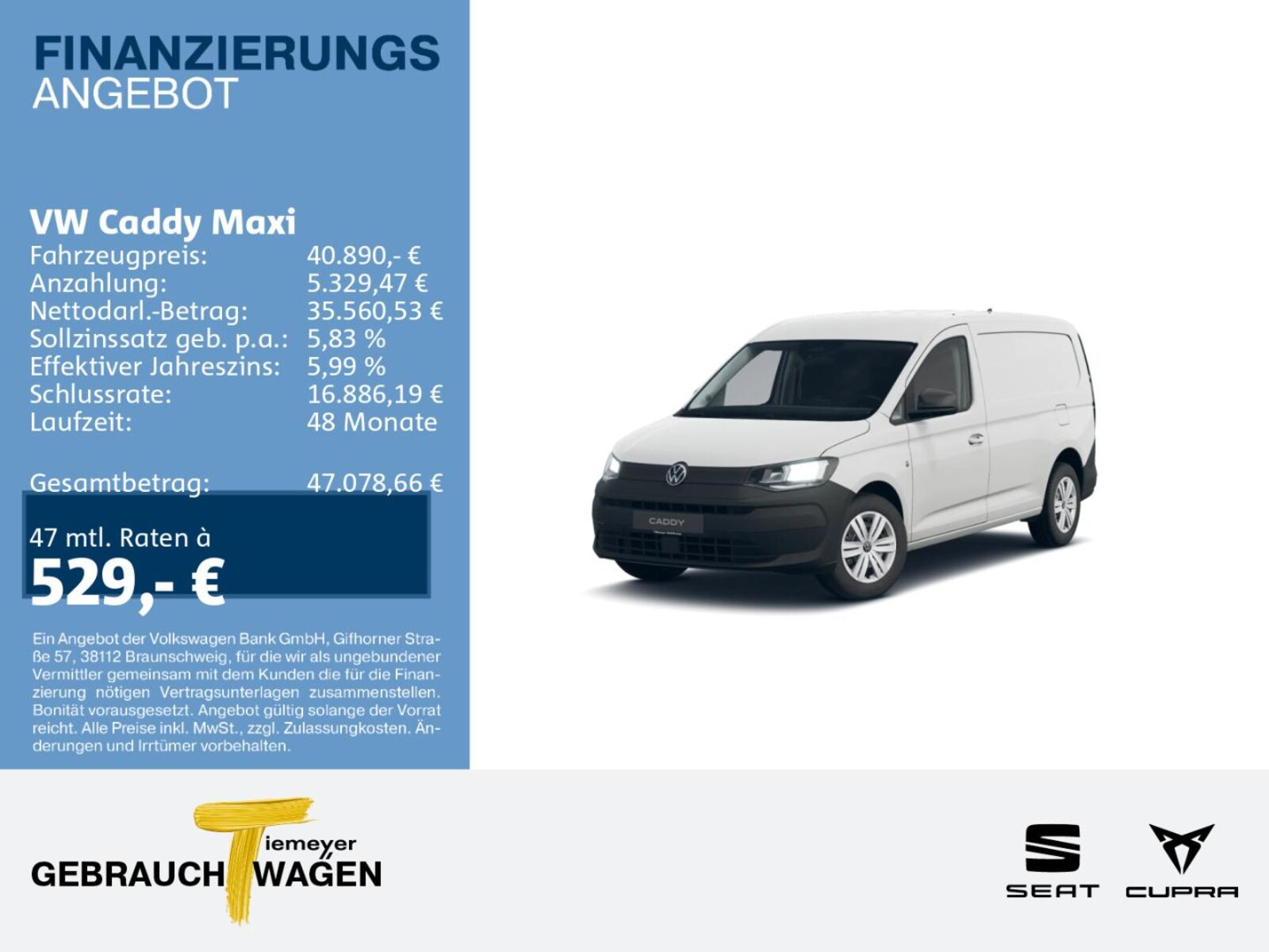 Volkswagen Caddy Maxi Cargo