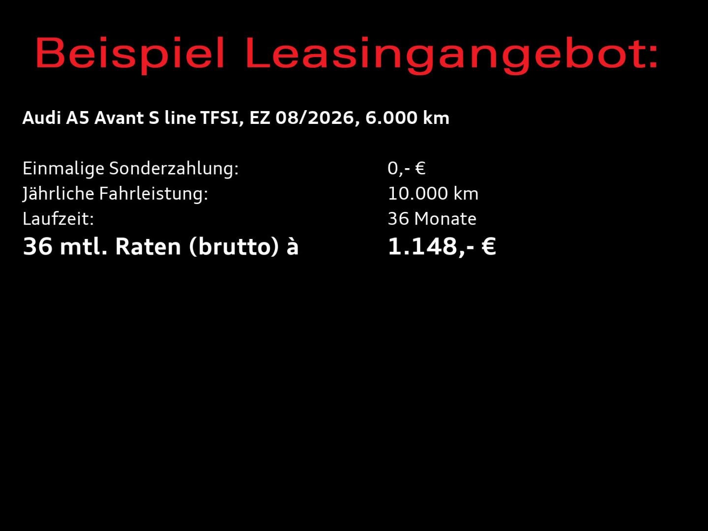Bild über Audi A5 Avant TFSI 150 kW S tronic - für weitere Informationen kontaktieren Sie den Audi Partner