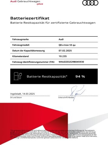 Image about Audi Q8 e-tron S line 55 e-tron quattro