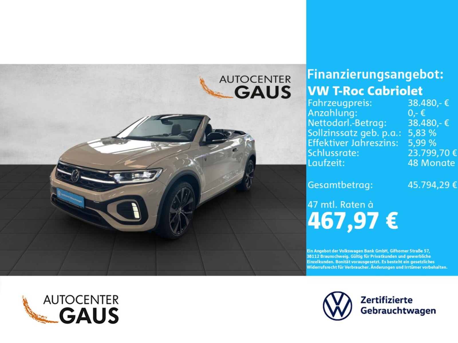 Volkswagen T-Roc Cabriolet – Bild 2