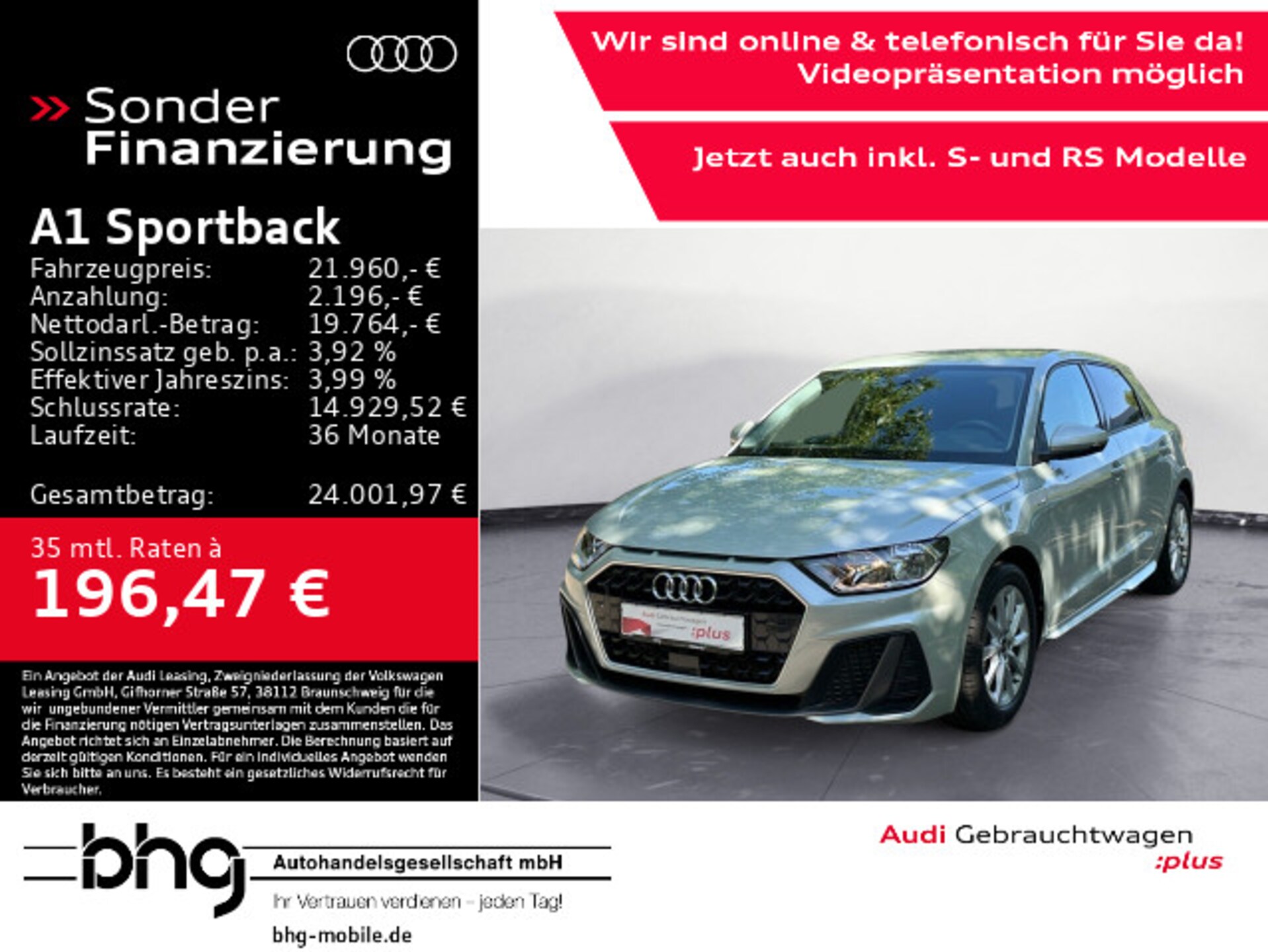 Audi A1 Sportback S line