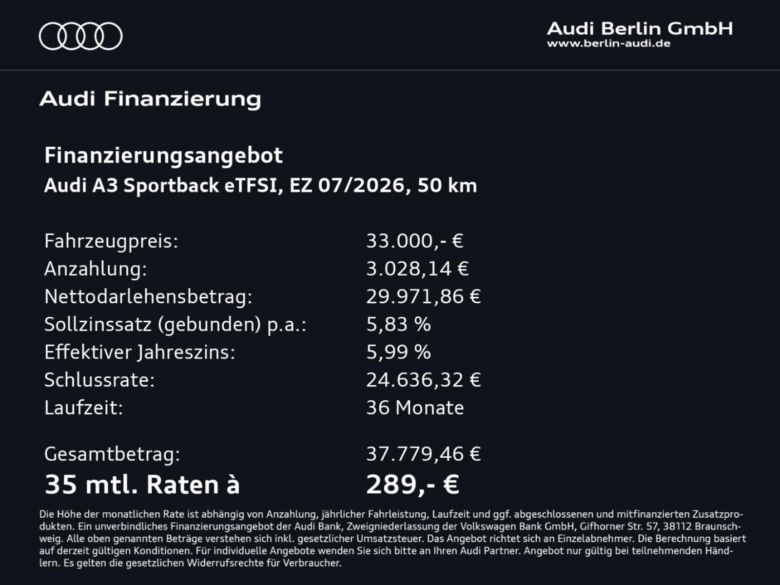 Audi A3 Sportback – Bild 4