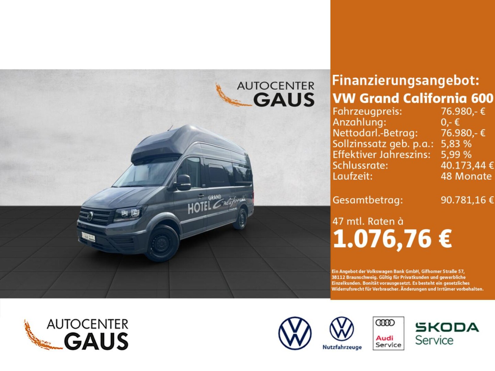 Volkswagen Grand California 600 – Bild 2
