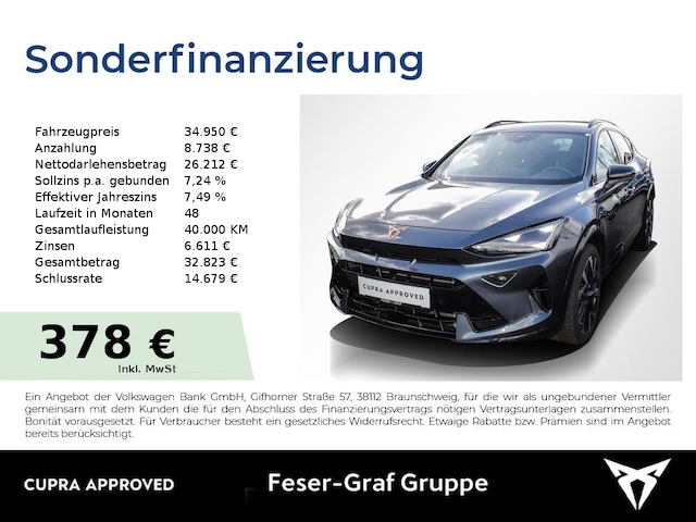 CUPRA Formentor VZ 2.0 TSI DSG APP AHK Kamera ACC LED (DKT5064117)