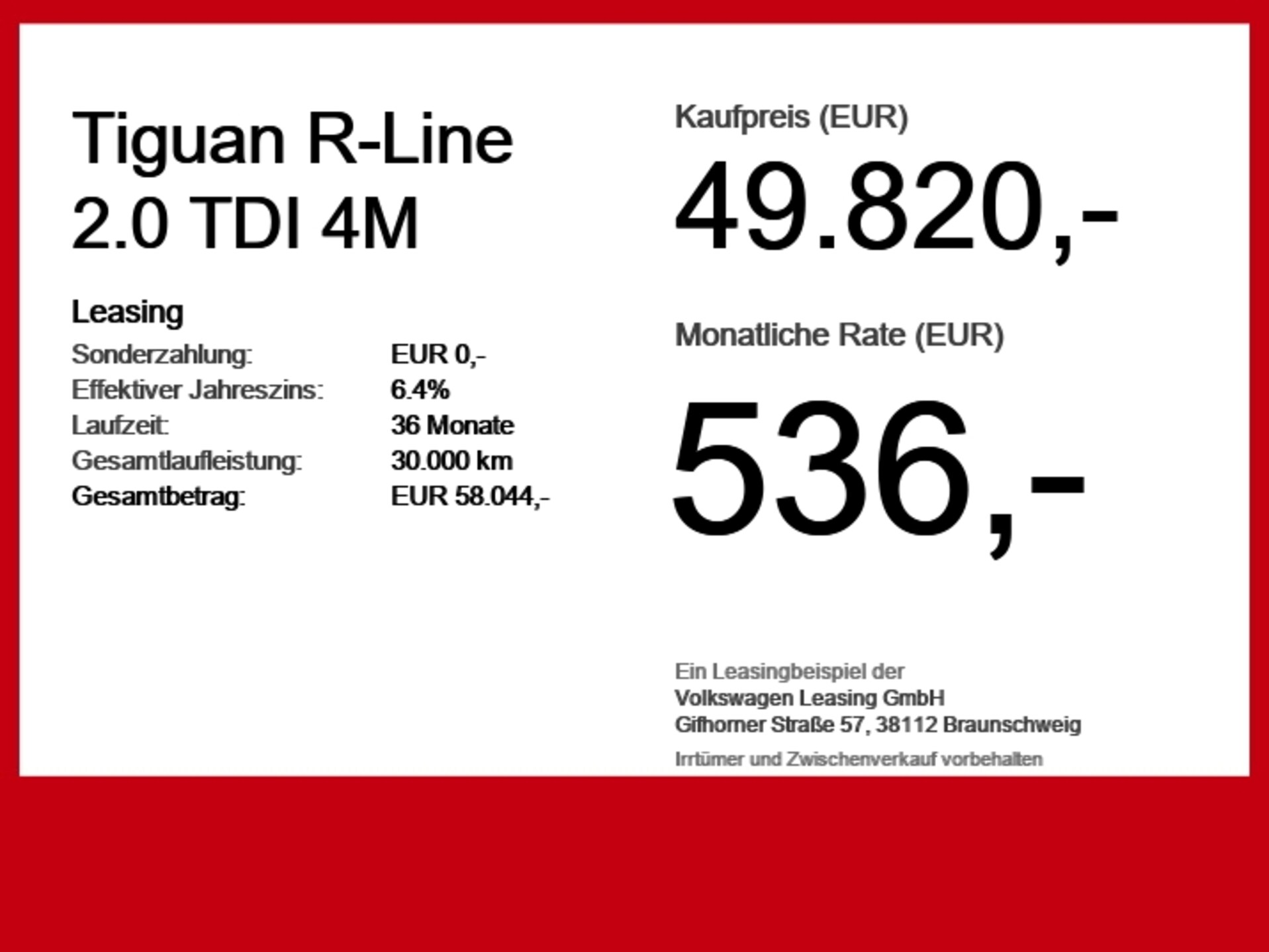 Volkswagen Tiguan R-Line