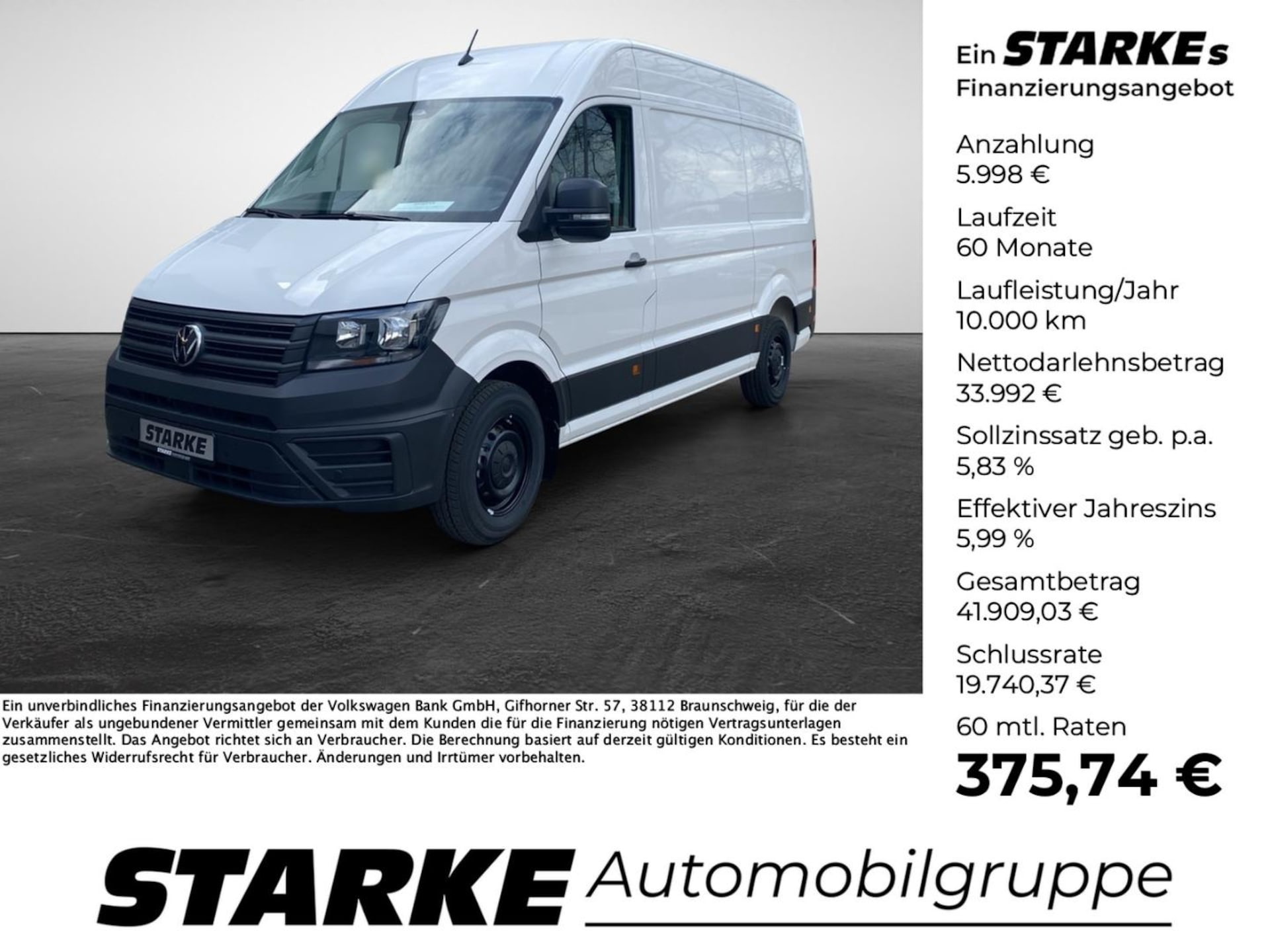 Volkswagen Crafter Kasten mittlerer Radstand