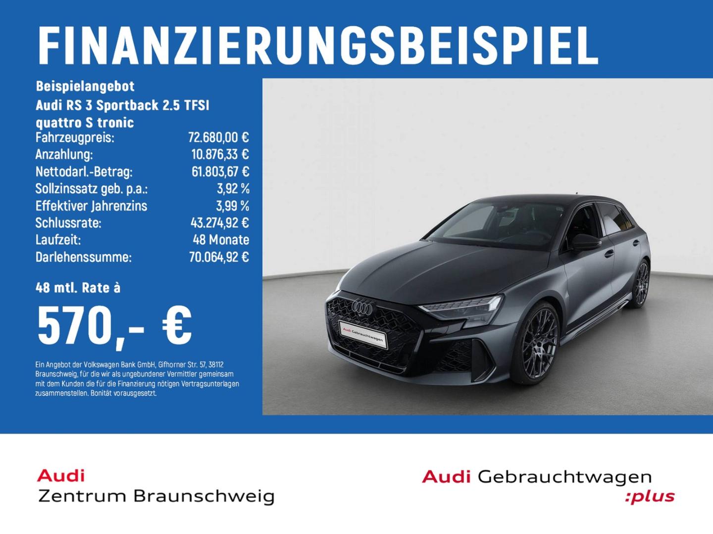Image about Audi RS 3 Sportback TFSI quattro S tronic