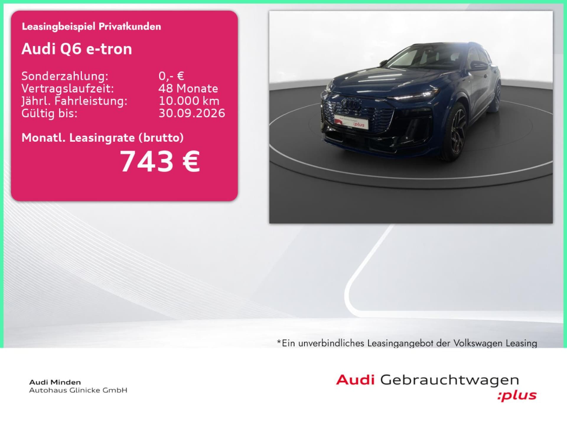Audi Q6 SUV e-tron