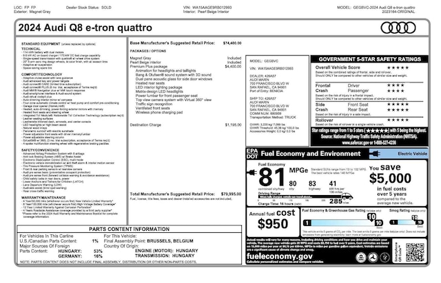 2024 Audi Q8 e-tron