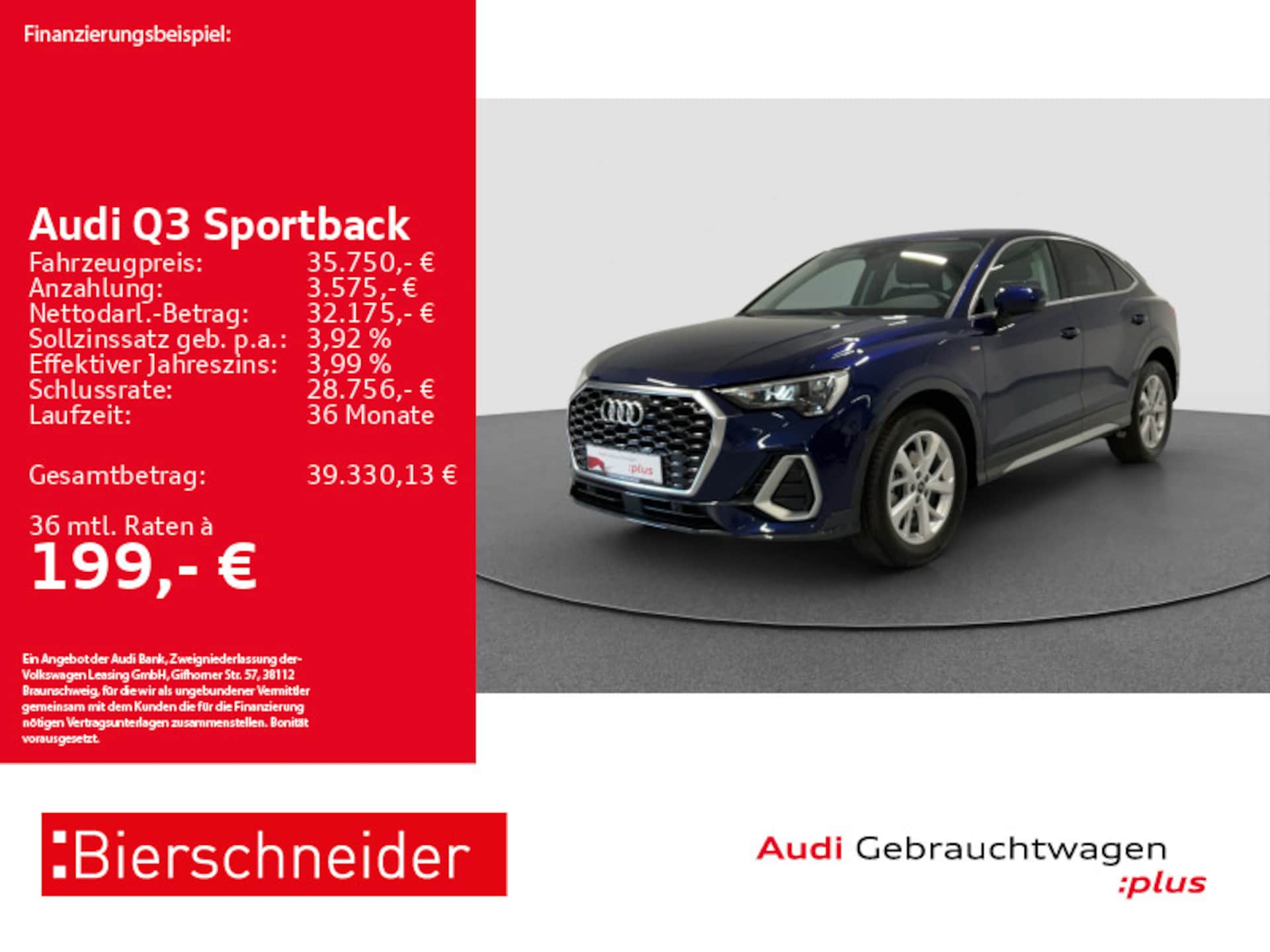 Audi Q3 Sportback S line