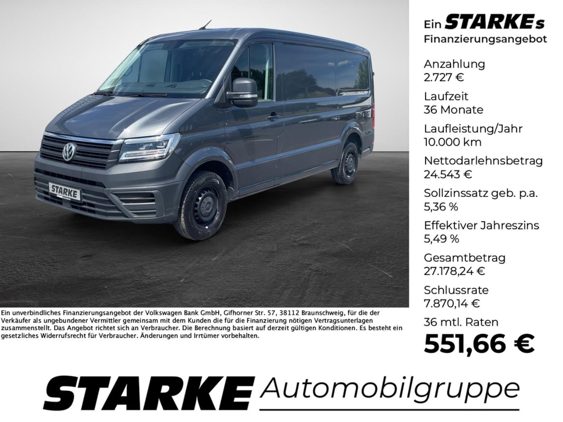 Volkswagen Crafter Kasten mittlerer Radstand