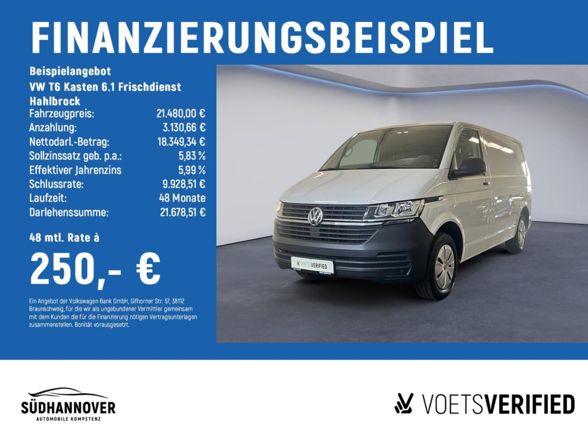 Volkswagen T6.1 Transporter Kasten kurzer Radstand
