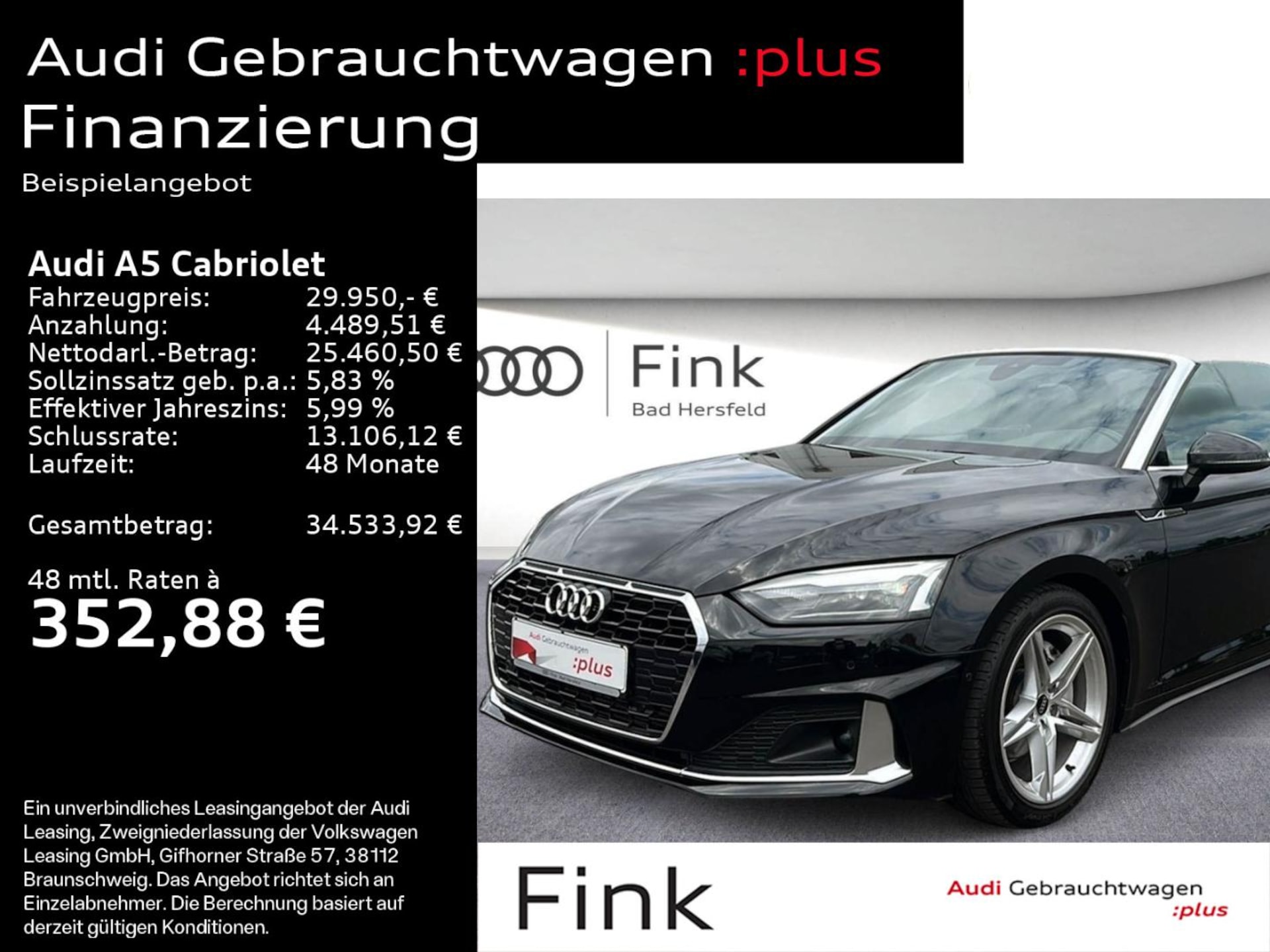 Audi A5 Cabriolet Advanced