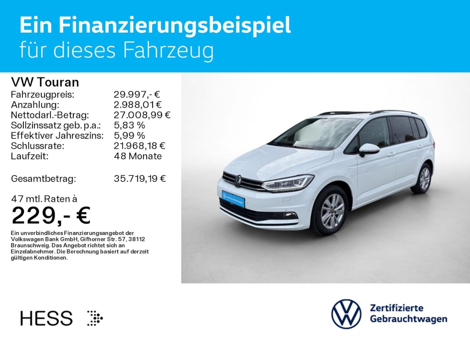 Volkswagen Touran Comfortline